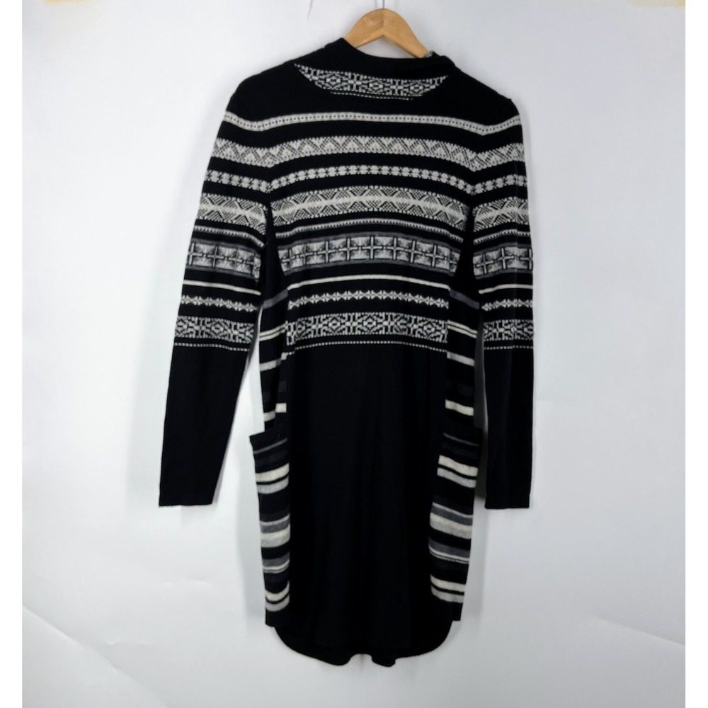 Smartwool Women's Merino Wool Fair Isle Hooded Longline Sweater Dress Size M